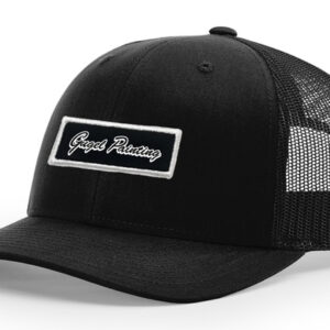 Trucker Snapback Gugel Painting Logo Hat (Black)